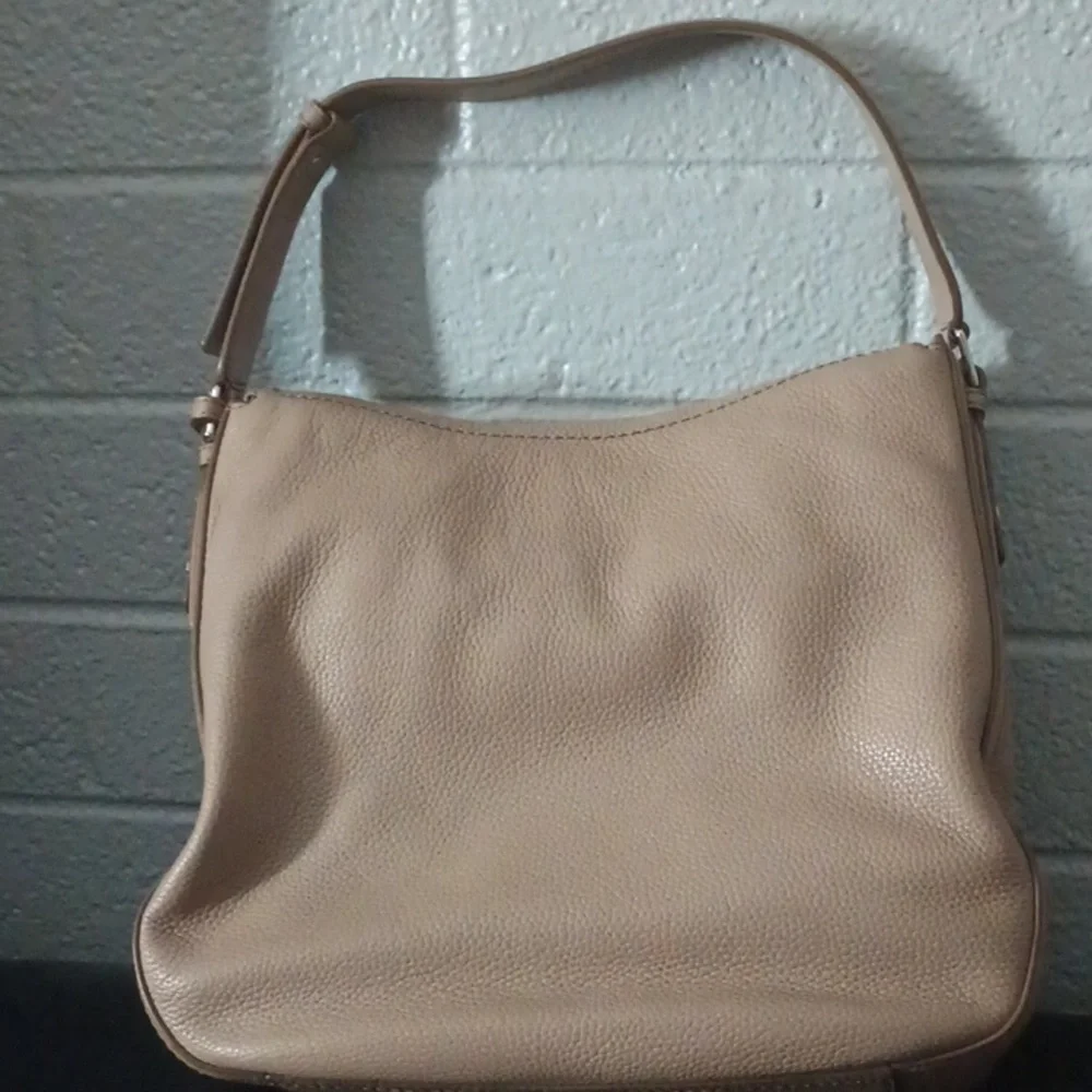 Marc Jacobs Nude Tan Croc-Embossed Leather Hobo Bag